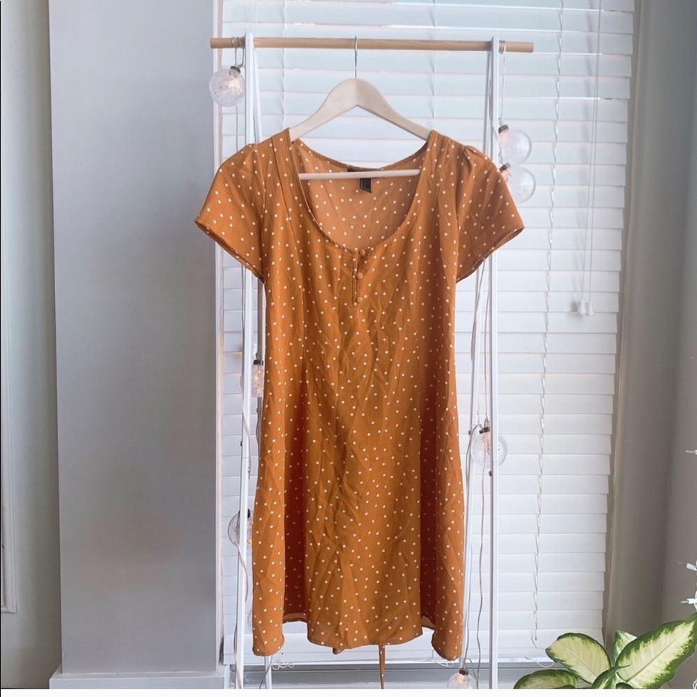 Mustard Polka Dot Dress